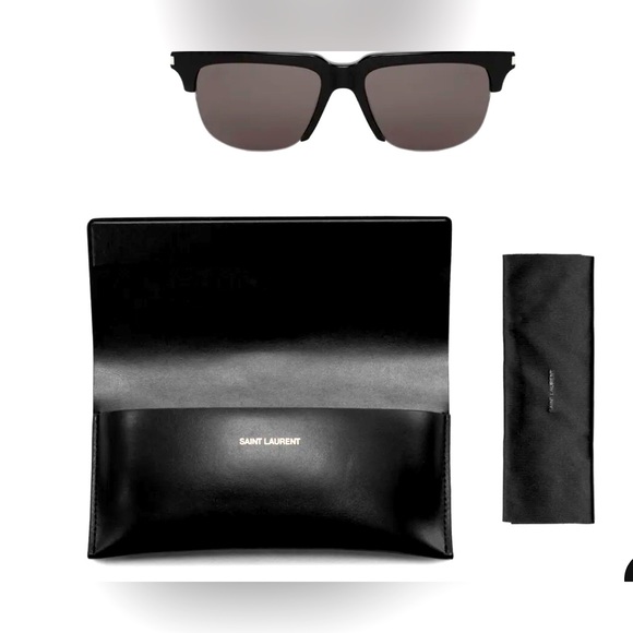 Saint Lauren Black Sunglasses - Picture 3 of 5